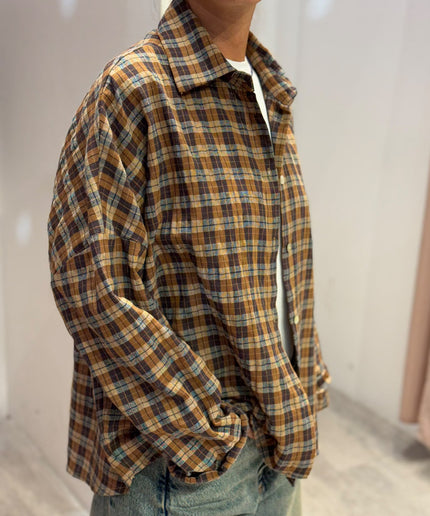 Camicia quadri cuoio - Haveone