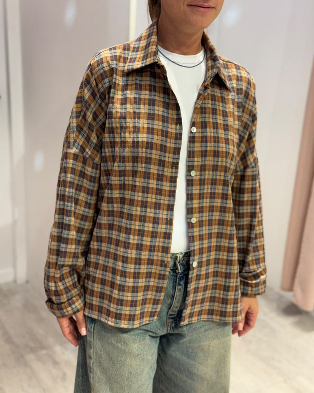 Camicia quadri cuoio - Haveone