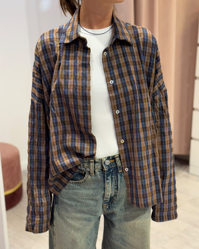 Camicia quadri blu - Haveone