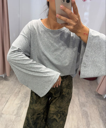 Maglia manica calla grigia - Haveone