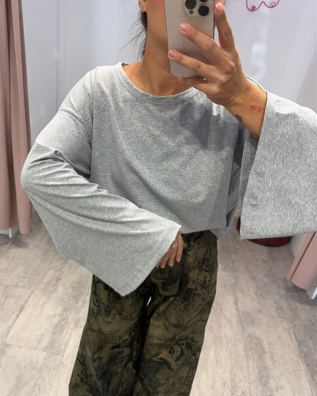 Maglia manica calla grigia - Haveone