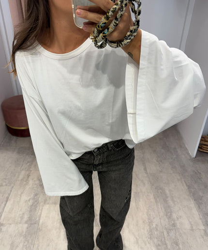 Maglia manica calla bianca - Haveone