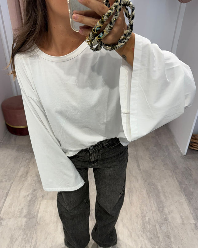 Maglia manica calla bianca - Haveone