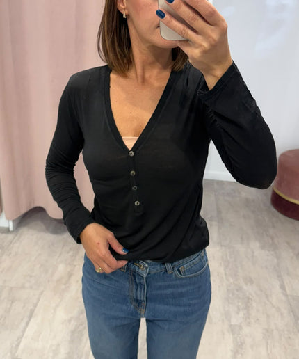 Cashmirina modello serafino nero - Haveone