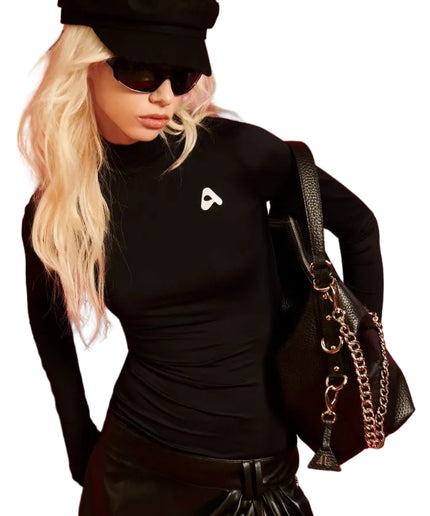 Maglia nera collo alto - Aniye By