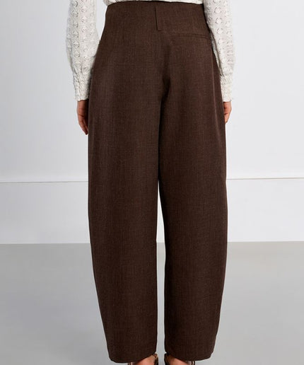 Pantalone barrel marrone - Lili Sidonio