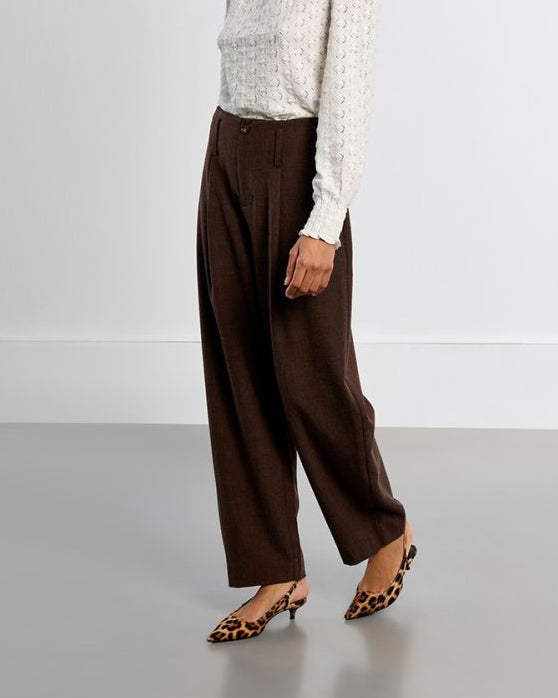 Pantalone barrel marrone - Lili Sidonio