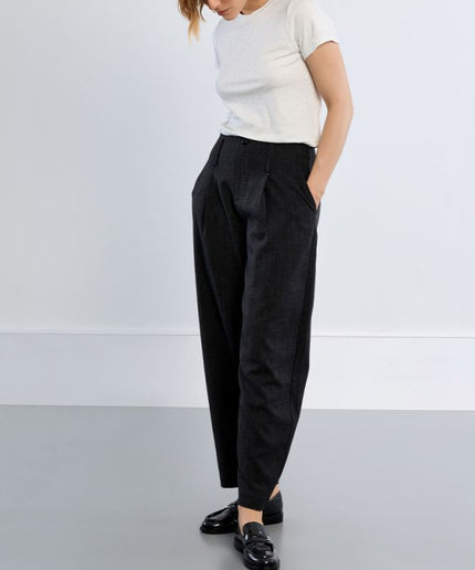 Pantalone barrel nero - Lili Sidonio