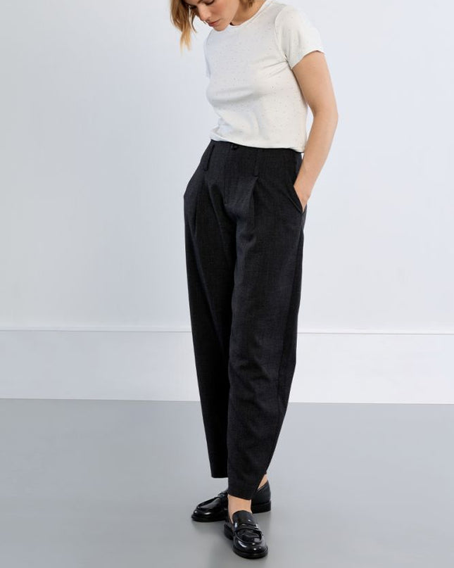 Pantalone barrel nero - Lili Sidonio