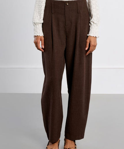 Pantalone barrel marrone - Lili Sidonio