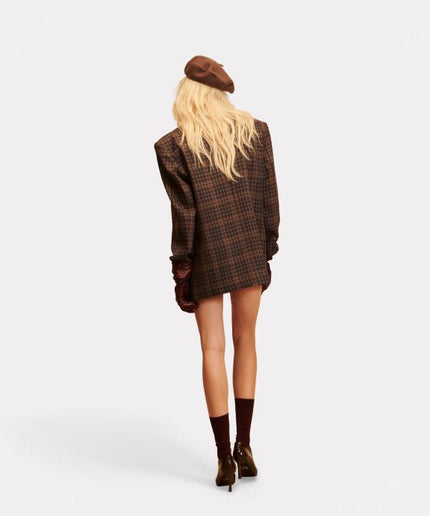 Blazer over Len vino check - Aniye By
