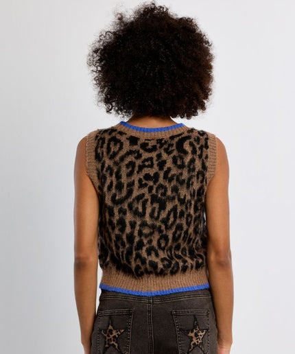 Gilet in maglia maculato - Lili Sidonio