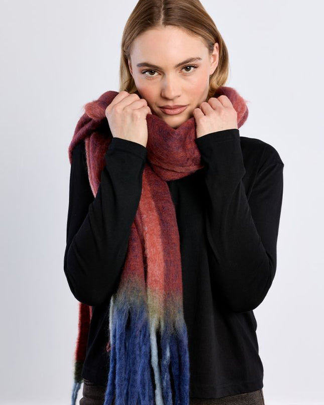 Sciarpa fluffy bordeaux - Lili Sidonio