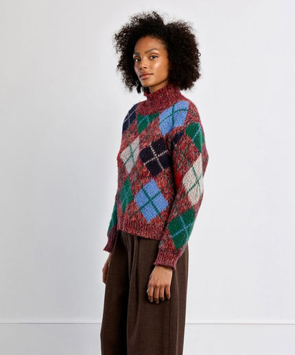 Pull scozzese rosso - Lili Sidonio