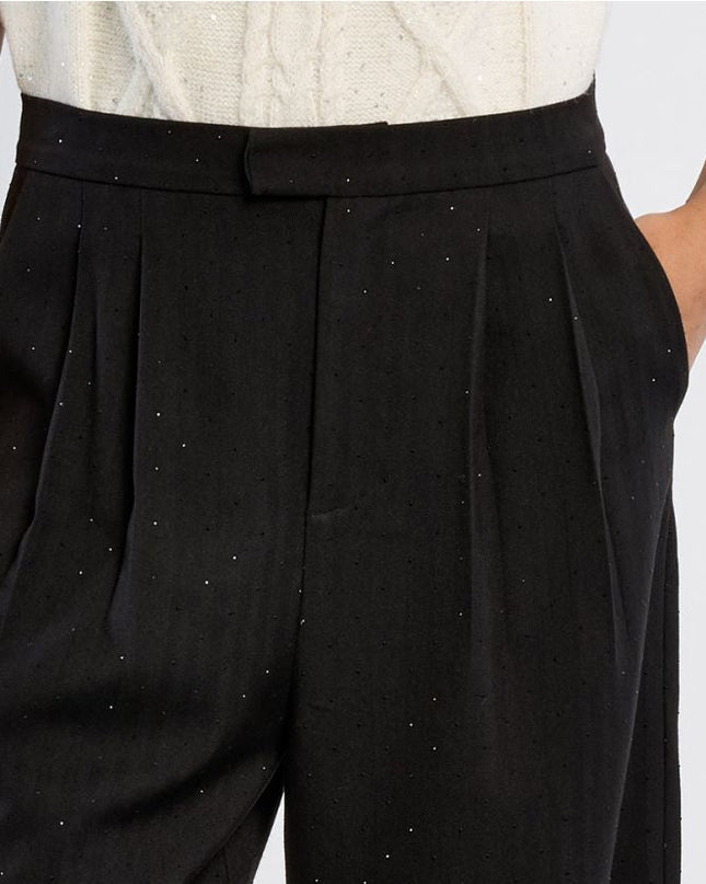 Pantalone nero con strass - Lili Sidonio