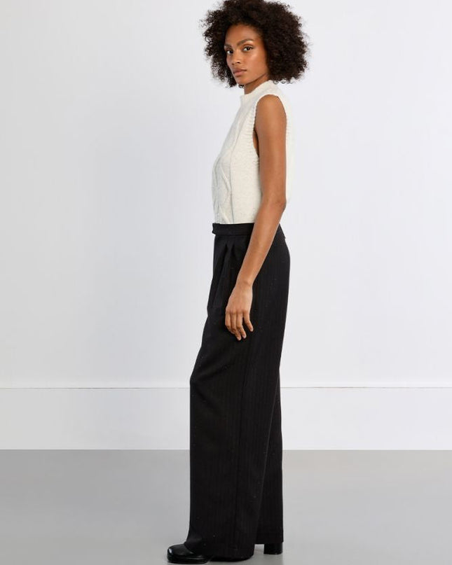 Pantalone nero con strass - Lili Sidonio