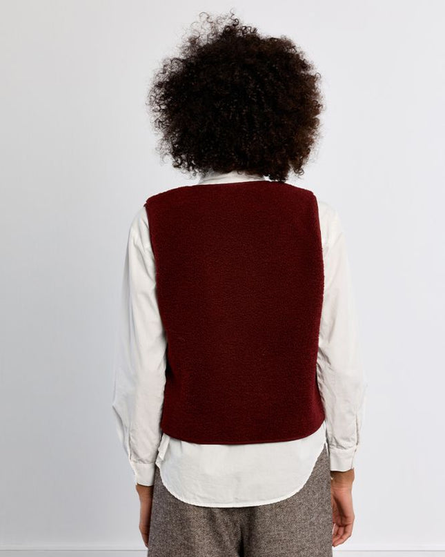 Smanicato teddy bordeaux - Lili Sidonio