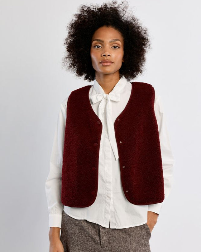 Smanicato teddy bordeaux - Lili Sidonio