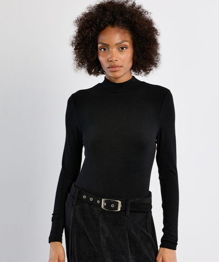 Maglia collo alto nera - Lili Sidonio