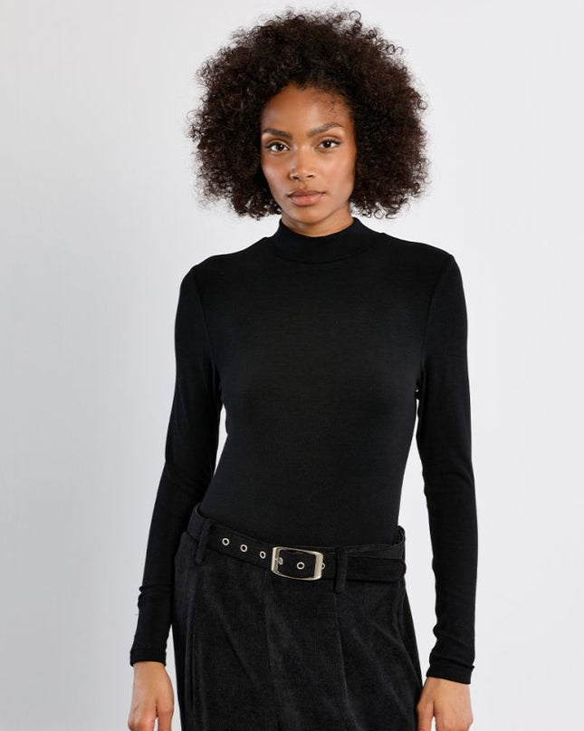 Maglia collo alto nera - Lili Sidonio