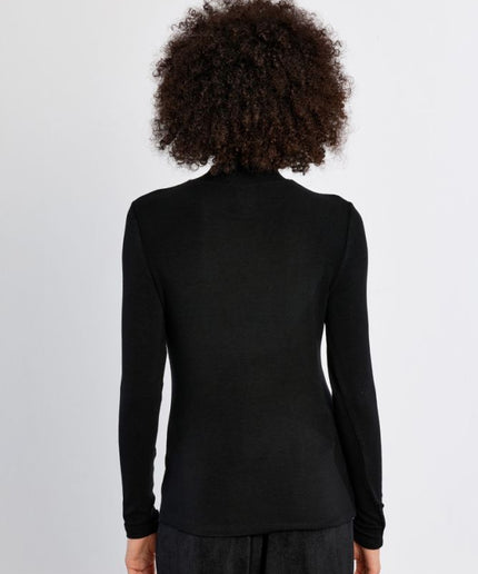 Maglia collo alto nera - Lili Sidonio