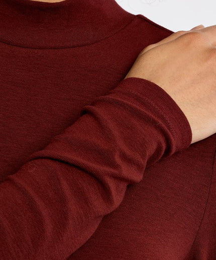 Maglia collo alto bordeaux - Lili Sidonio