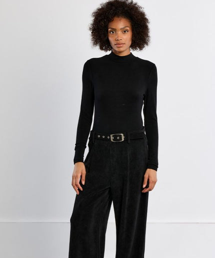 Maglia collo alto nera - Lili Sidonio