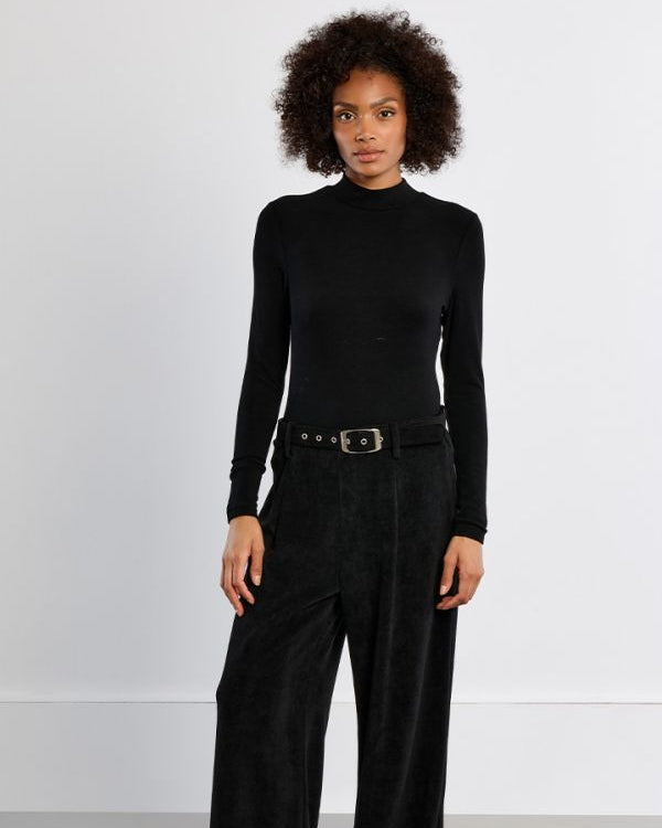 Maglia collo alto nera - Lili Sidonio