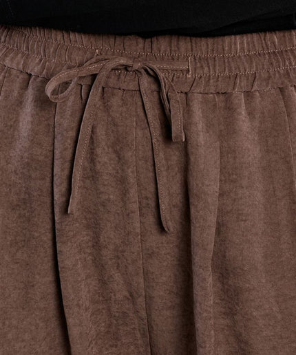 Pantalone tocco velluto marrone - Lili Sidonio